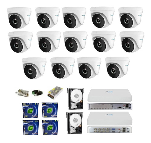 Kit Completo Cftv Dvr 16 Canais Hilook / Dvr 8 Canais Hilook