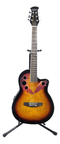 Guitarra acústica Campero Tipo Ovation para diestros sunburst palo de rosa barnizado