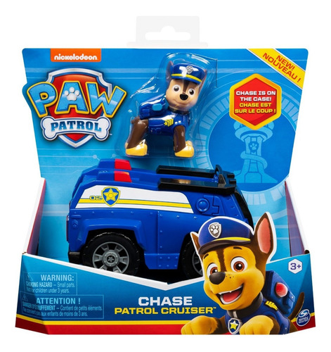 Paw Patrol Vehículo Básico Y Figura Chase Juguete