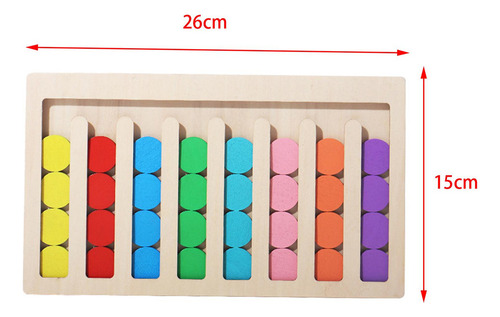 Juguetes De Madera Montessori, Juguetes A Juego 8 Colores