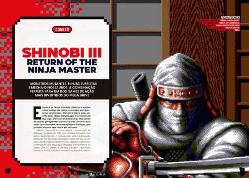 Bookzine OLD!Gamer - Volume 6: Shinobi III, de Editora Europa. Editorial Editora Europa Ltda., capa mole em português, 2021