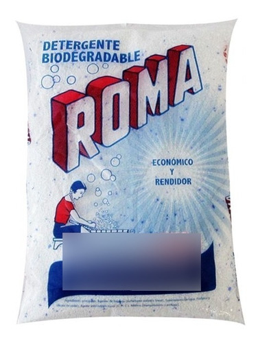 Detergente Biodegradable En Polvo Roma De 250gr 6 Pzs 