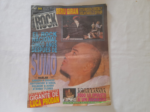 Revista Rock Blanco Y Negro Sumo (tapa) Numero 99 *1992 (Usado)