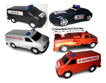 Comprar 5 Carrinhos Van Ambulância Caminhão Bombeiro Carro Polìcia