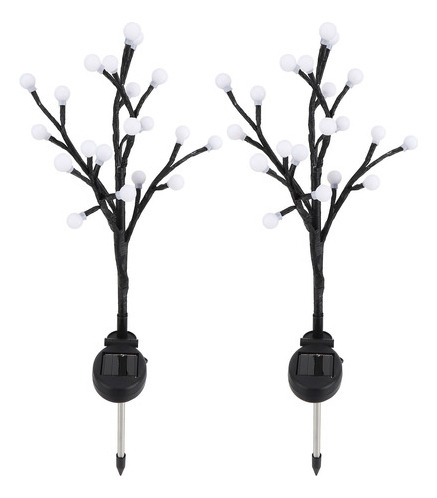 Paquete De 2 Luces Solares Para Ramas De Árboles 20 Led De