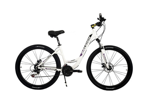 Imagen 1 de 1 de Bicicleta urbana Raleigh Venture 3.0 R27.5 16" 21v frenos de disco mecánico cambios Shimano TX50 y Shimano TZ400 color blanco con pie de apoyo  