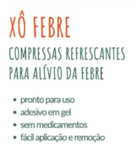 Imagem 4 de 5 de Xô Febre Compressas Refrescantes Para Alívio Da Febre Likluc