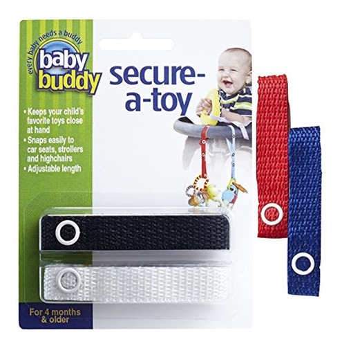 Baby Buddy 4 Piezas Seguro-un-juguete, Real / Rojo / Blanco
