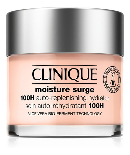 Crema/Gel 100H Auto-Replenishing Hydrator Clinique Moisture Surge día/noche para todo tipo de piel de 75mL