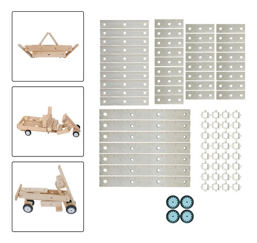 Conjunto De Bloques De Construcción De Madera, Tableros De