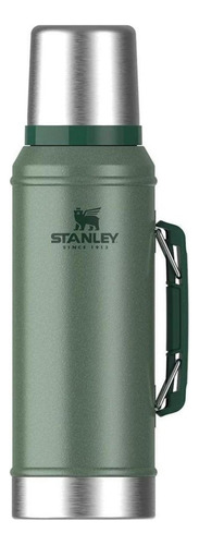 Termo Stanley Classic Legendary Bottle 1.0 QT de acero inoxidable hammertone green