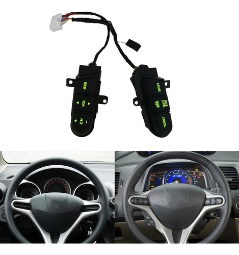 Interruptor De Control De Audio Del Volante Para Civic