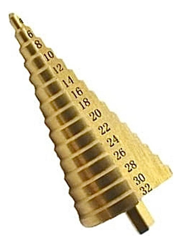 Broca Escalonada Hss 4-32mm 15 Pasos Hemic