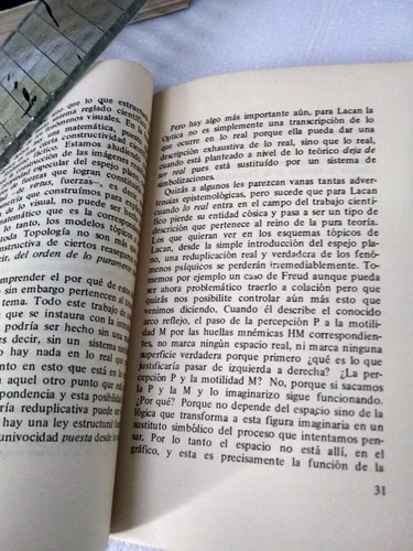 Topología De J. Lacan:del Narcisismo. Vallejo 1979/138 Pág. (Usado)