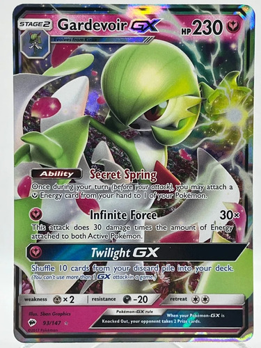 Cartas Pokemon Gardevoir Gx