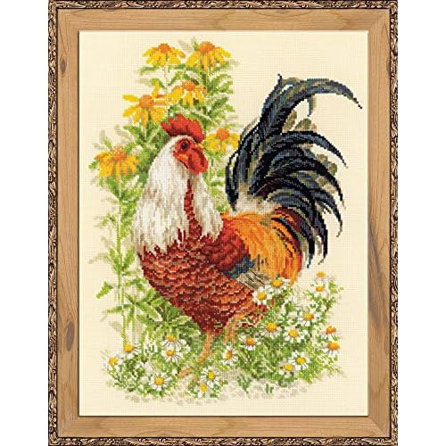 Rooster 14 Count Counted Cross Stitch Kit, 11.75 X 15.7...