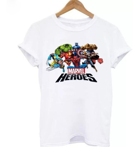 Marvel Super Héroes Fun Polera Unisex Comic Personajes