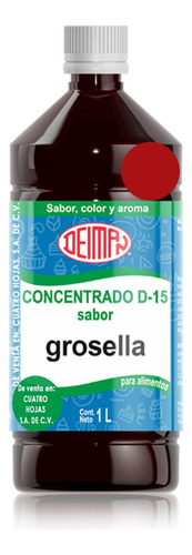 Concentrado Saborizante Sabor Grosella D-15 Deiman 1 L.