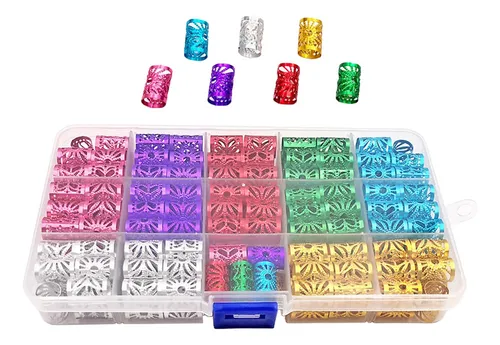 comprar 170pc \u002F Set Puños De Metal Ajustables Dreadlocks Beads