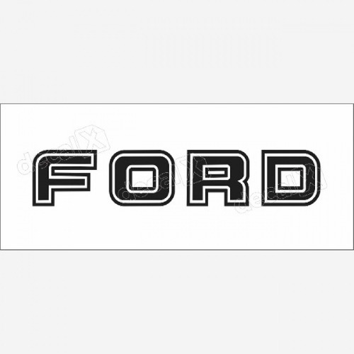 Emblema Adesivo Ford F1000 Traseiro Preto Fordpt