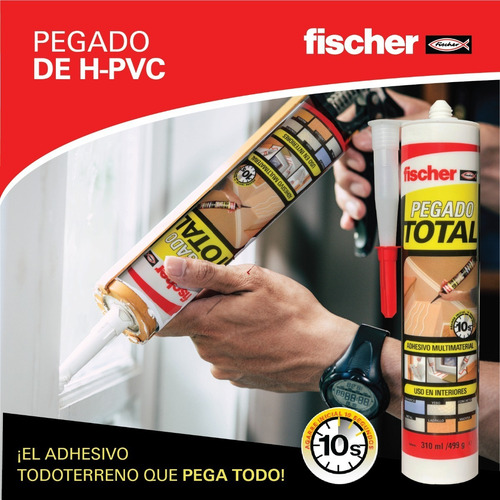 Imagen 4 de 7 de Pegado Total- Adhesivo Fischer Multimaterial Pack X 10 Cart.