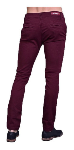 Imagen 3 de 5 de Pack X2 Pantalones Corte Chino Hombre Gabardina Elastizada