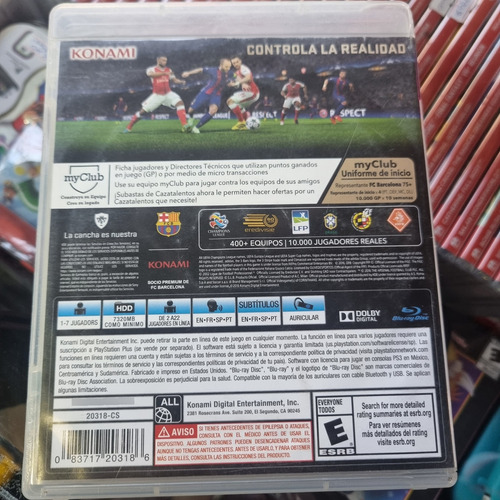 Pro Evolution Soccer 2017 Pes 2017 Ps3 (Usado)