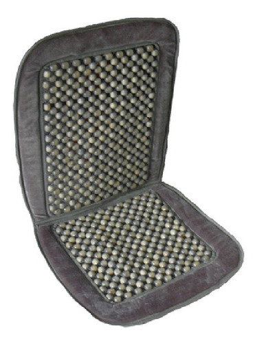 Sobre Asiento Bolita Borde Pana Gris