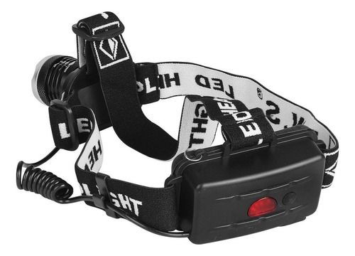 Kit 14 Lanternas De Cabeça Profissional Tática Led T6 C/zoom Lanterna Preto Luz Branco