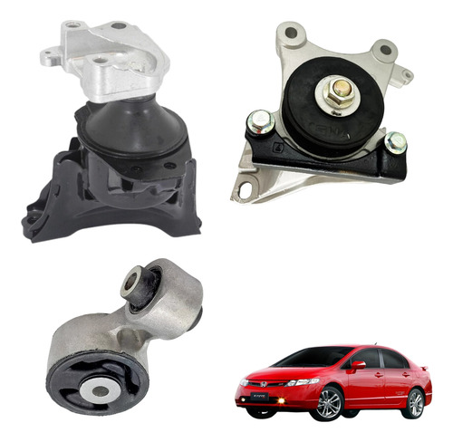 Kit Coxim Do Motor E Cambio New Civic Si 2.0 16v 07/11