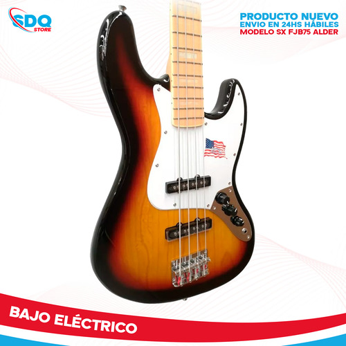 Bajo 4 Cuerdas Eléctrico Sx Jazz Bass American Alder