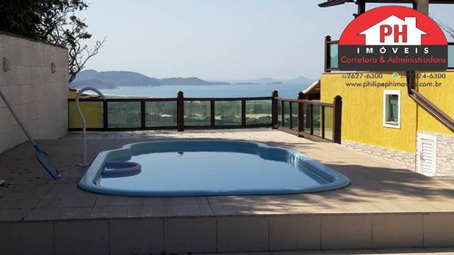 Imagem 2 de 15 de Mansão Dentro De Condomínio Em Cabo Frio - 6 Suítes - Piscina - 1666