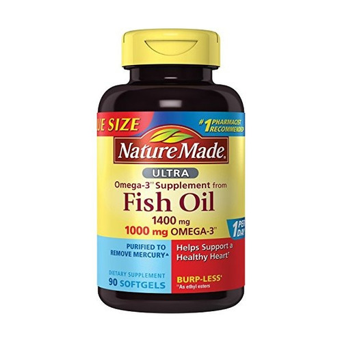 Nature Made Petróleo Valor Ultra Pescado Omega-3 Tamaño Soft