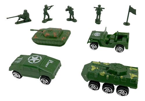 Set Juego Militar Soldados Set Guerra Tanque Armada