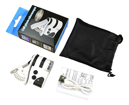 Mini Lupa 60x Led Lámpara De Luz Uv Microscopio