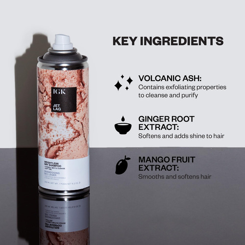 Champú Seco Igk Jet Lag Invisible Weightless 185 Ml Vegan