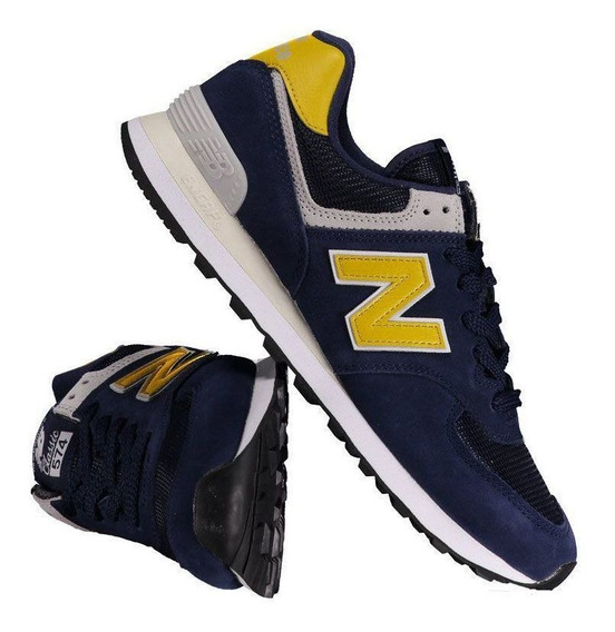 T Nis Couro New Balance 574 Cny Hi Viz Masculino - Sapatos Tênis com o Melhores Preços no Mercado Livre Brasil