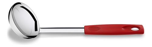 Cucharon De Acero Inoxidable Brinox Asti 29 Cm Color Rojo