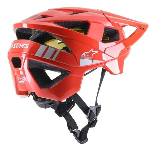 Casco Mtb Bici - Vector Tech A2 Helmet - Alpinestars Color Rojo Talle S