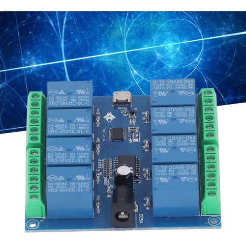 Módulo De Control De Relé, Unidad Usb Gratuita, 8 Canales, 5