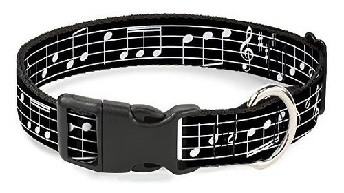 Buckle-down 15-26  Music Notes Black/white Plastic Clip Coll