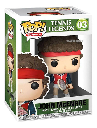 Funko Pop John Mc Enroe 03 Tennis Legends Orig Scarlet Kids