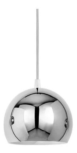 Lampara Colgante 2 Luces Techo Bocha 9cm Regulable Moderno Estructura Cromo