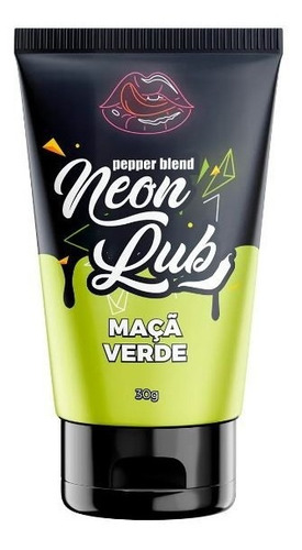 Neon Lub Gel Comestível Brilha Luz Negra 30g Pepper Blend