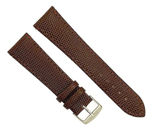 Correas De Reloj Diloy 407 De Piel Grabado Lagarto Marron