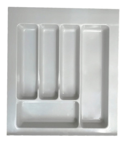 Cubertero Plástico Gris 5 Separaciones Mod.16 Mediano (39cm)