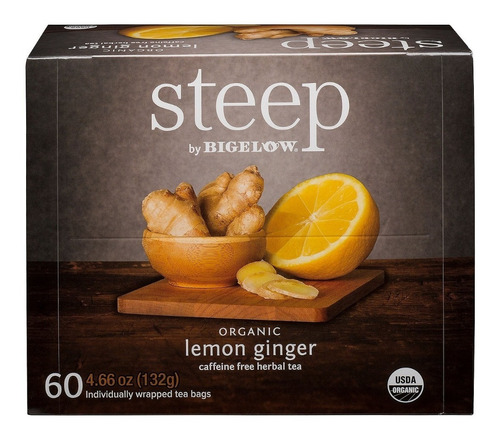 Te Bigelow Jengibre Limon Lemon Ginger Herbal Tea Excelente