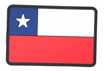 Parche Insignia Pvc Bandera Chilena