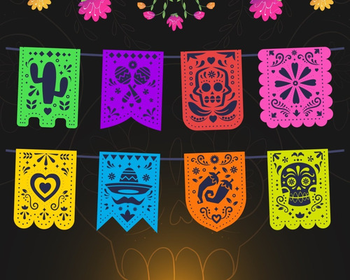 Vector Papel Picado Para Cameo Y Cricut Svg,dxf