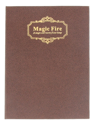. Piscando Levou Livro Mágico Fogo Luz Lâmpada Recarregável